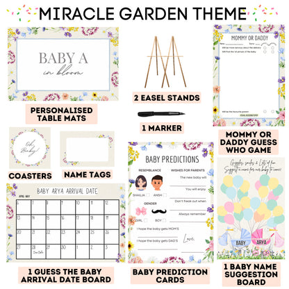 Miracle Garden Theme Baby Shower Kit