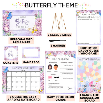 Butterfly Fly Away Baby Shower Kit