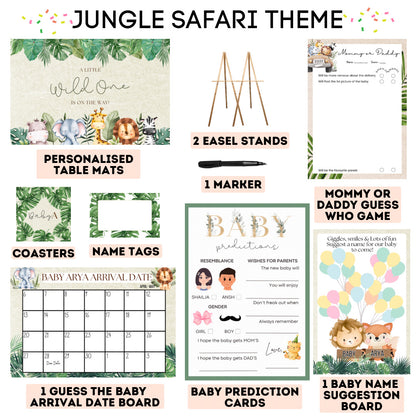 Jungle Safari Baby Shower Kit