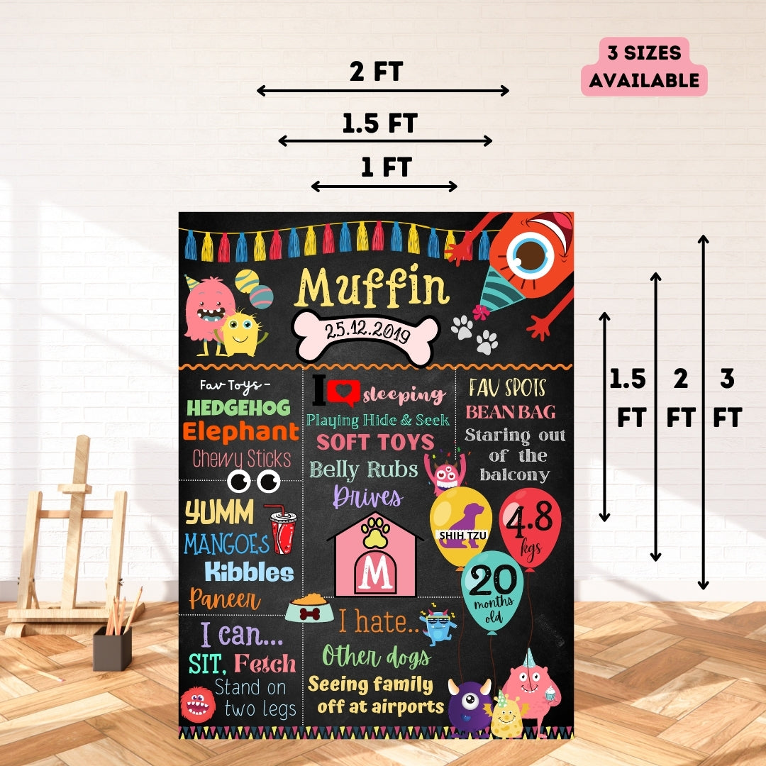 Pet Little Monster Chalkboard