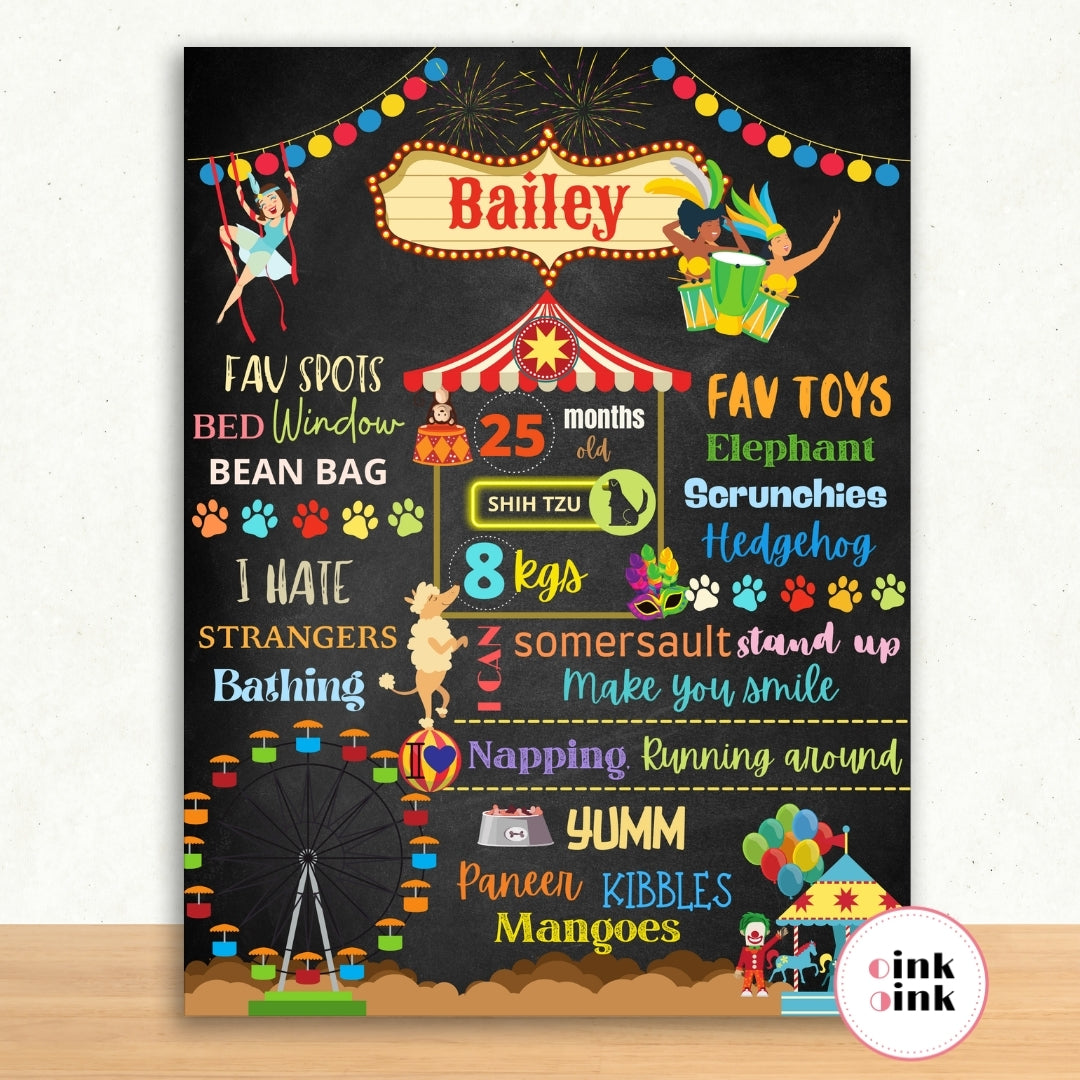 Pet Circus & Co. Chalkboard