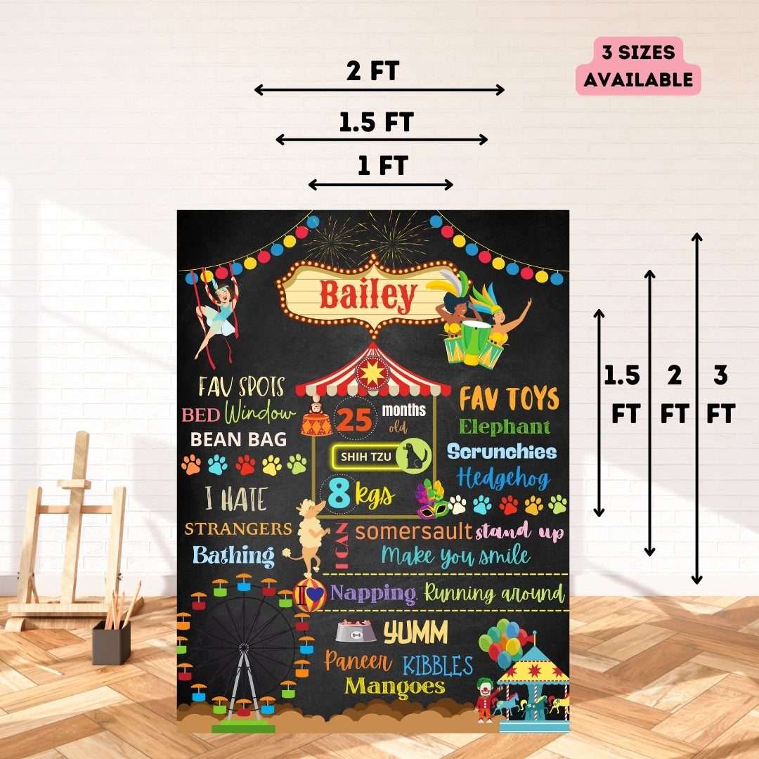 Pet Circus & Co. Chalkboard